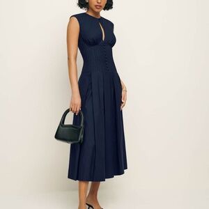 Reformation Renaie Dress Blue - Size 12